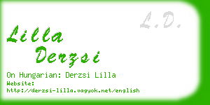 lilla derzsi business card